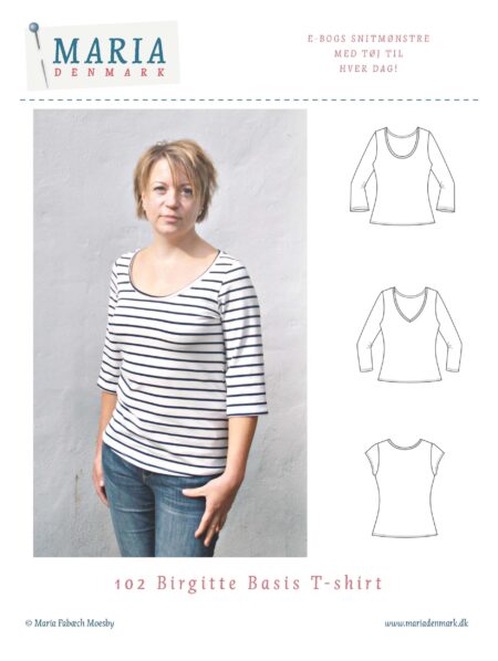 symønster t-shirt birgitte Mariadenmark