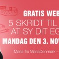 Syning for begyndere. Gratis webinar af MariaDenmark