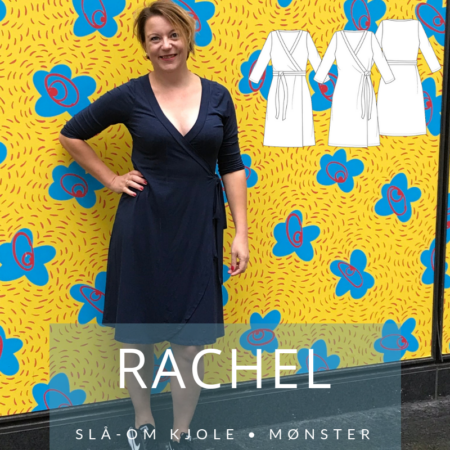 405 Rachel Slå-om Kjole symønster