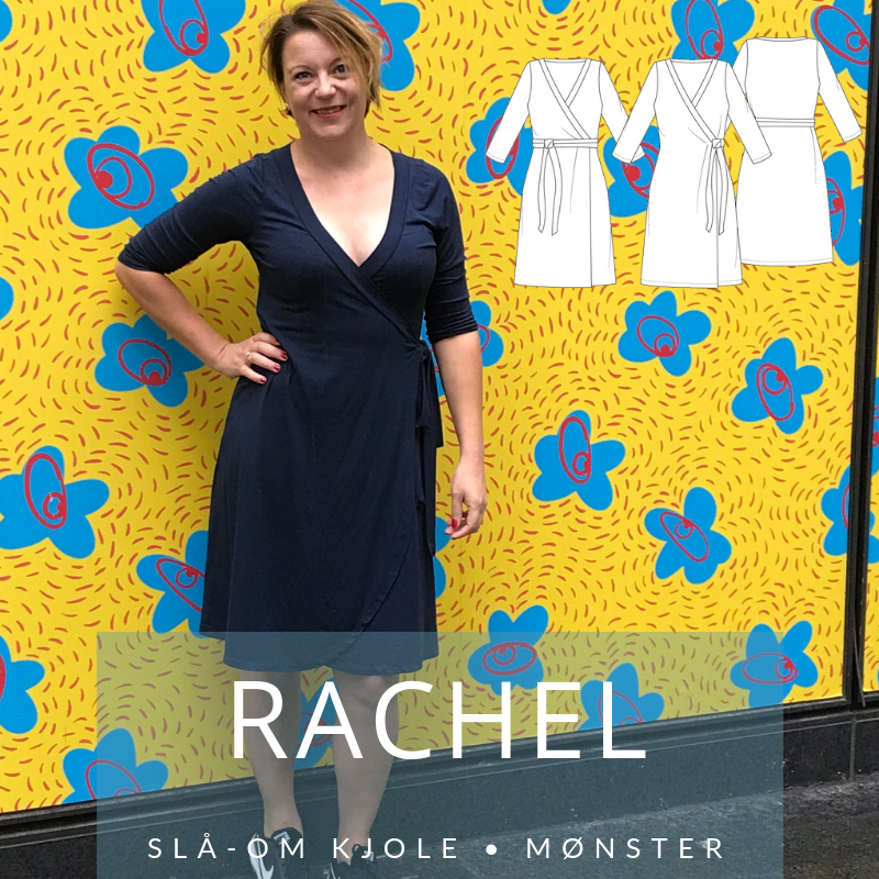 405 Rachel Slå-om Kjole symønster - Syning alle