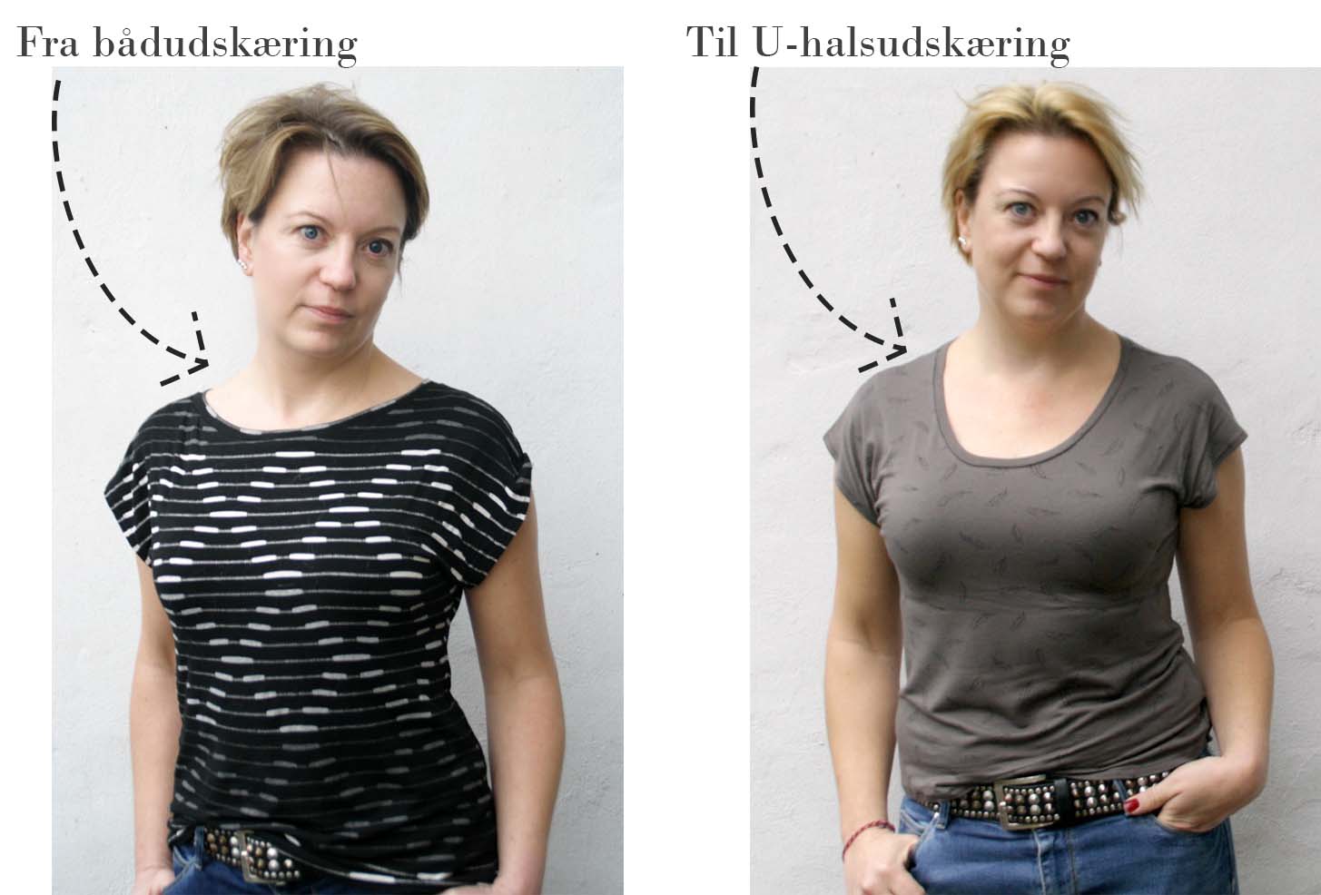 Sådan ændrer du halsudskæringen